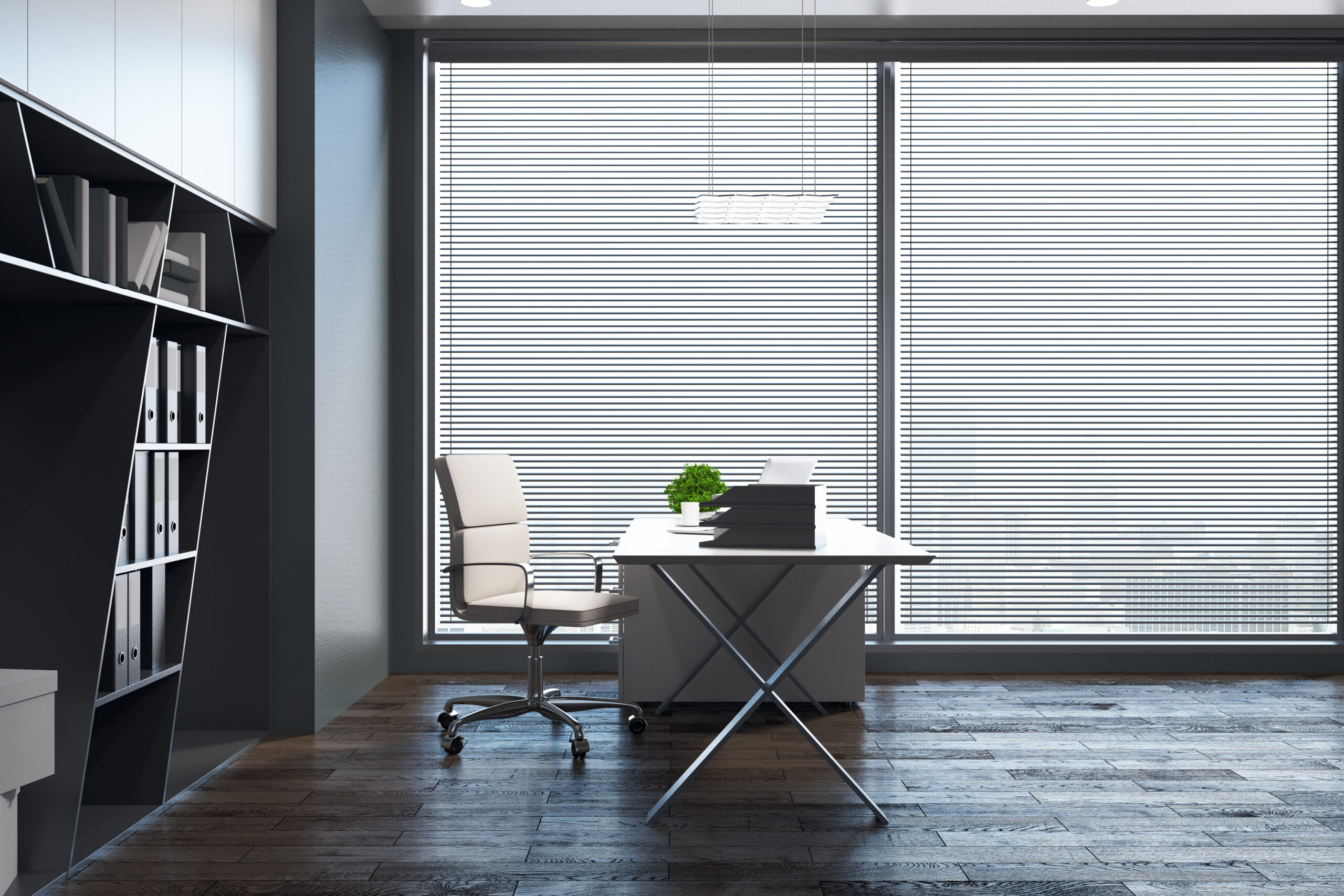 modern office with copy space